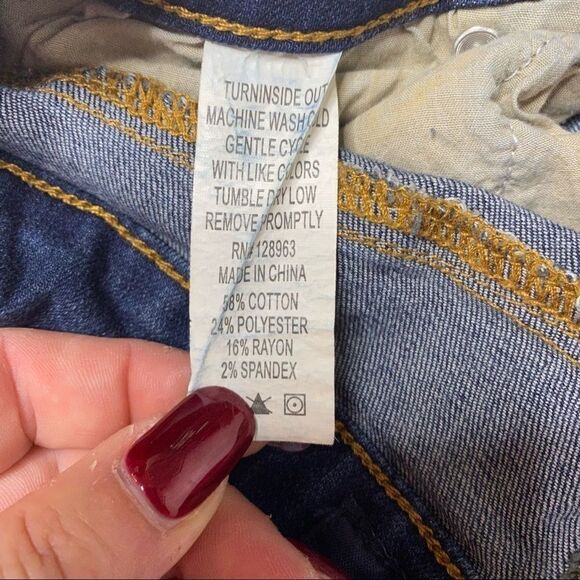 Indigo Rein | Stretch High Rise Denim Shorts - Picture 4 of 4